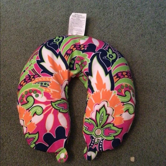 Floral Bean Bag Neck Rest - Picture 2 of 3